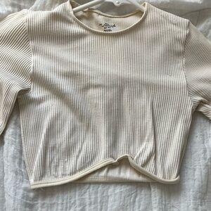 Urban Outfitters Out From Under XS Long Sleeve Ribbed Crop Top